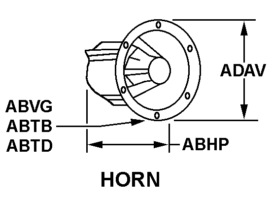 HORN style nsn 5965-00-232-4643