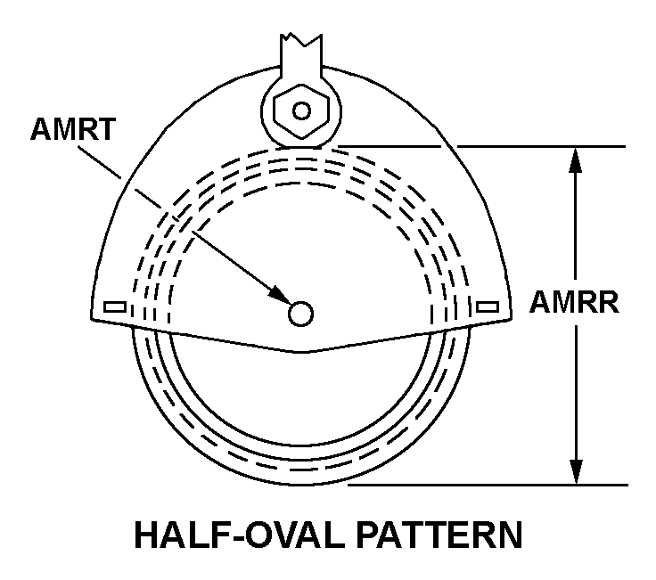 HALF-OVAL PATTERN style nsn 3940-01-467-3049