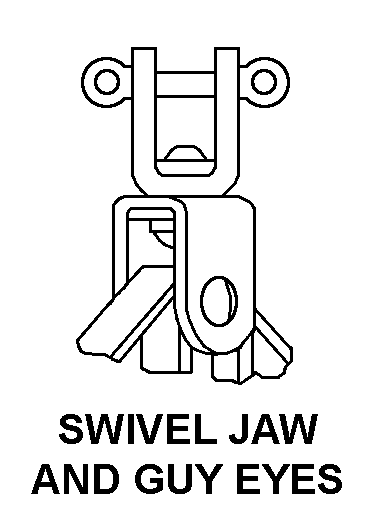 SWIVEL JAW AND GUY EYES style nsn 3940-01-442-9789