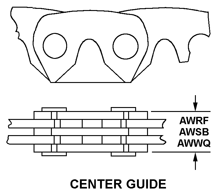 CENTER GUIDE style nsn 3020-00-233-7074