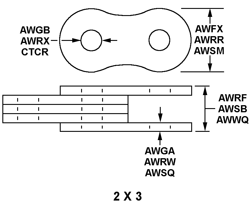 2 X 3 style nsn 3020-01-296-9332