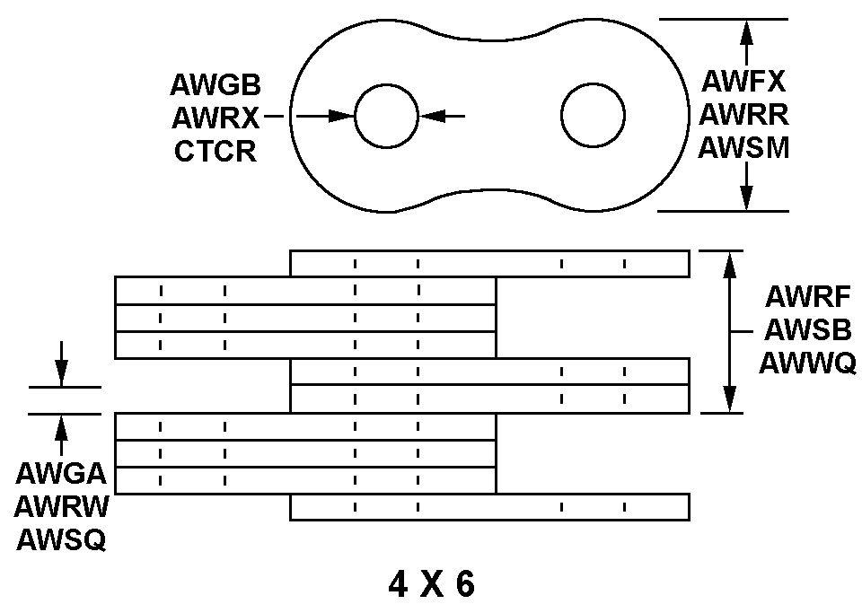 4 X 6 style nsn 3020-01-389-2163