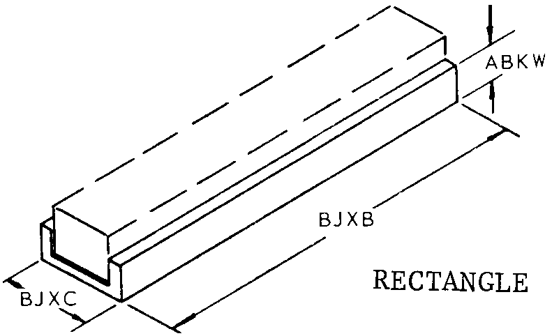 RECTANGLE style nsn 3460-01-353-8135