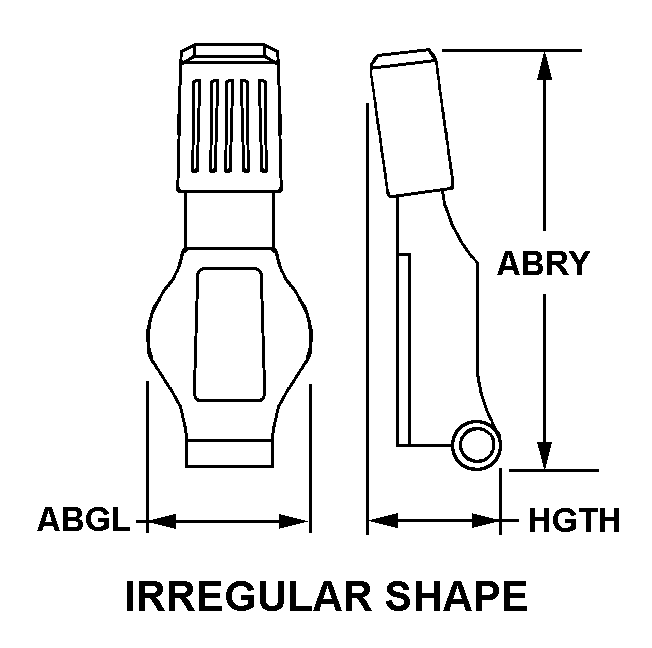 IRREGULAR SHAPE style nsn 5965-01-039-7187