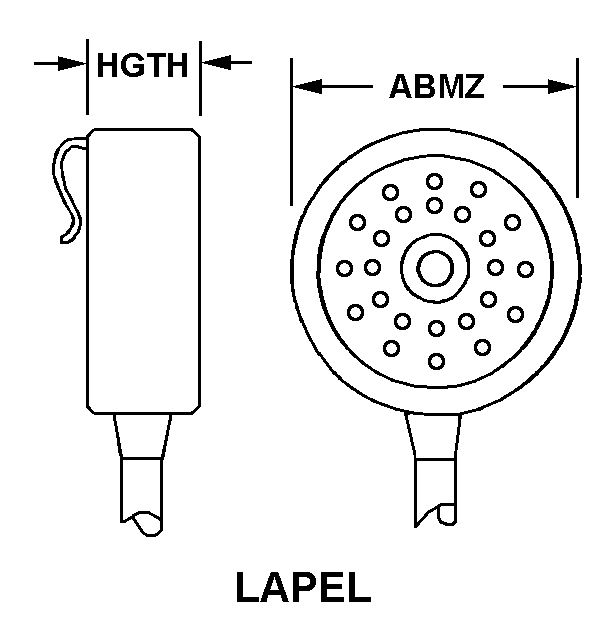 LAPEL style nsn 5965-01-124-5575