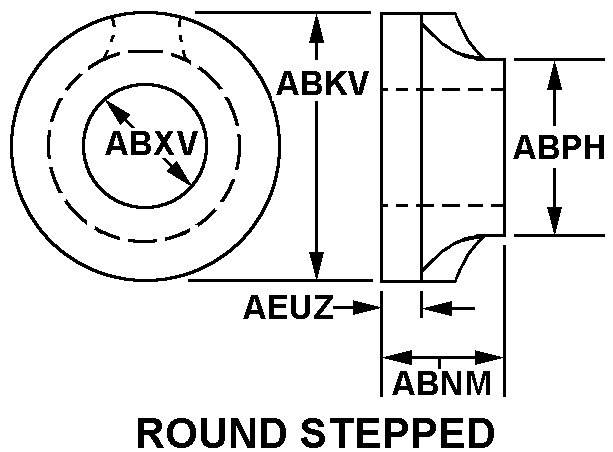 ROUND STEPPED style nsn 3040-01-096-7434