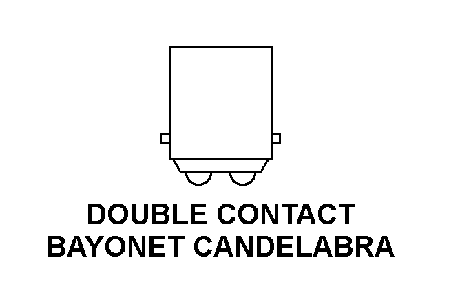 DOUBLE CONTACT BAYONET CANDELABRA style nsn 6540-00-388-3600