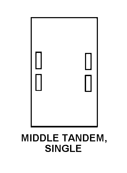 MIDDLE TANDEM, SINGLE style nsn 2330-00-008-2437