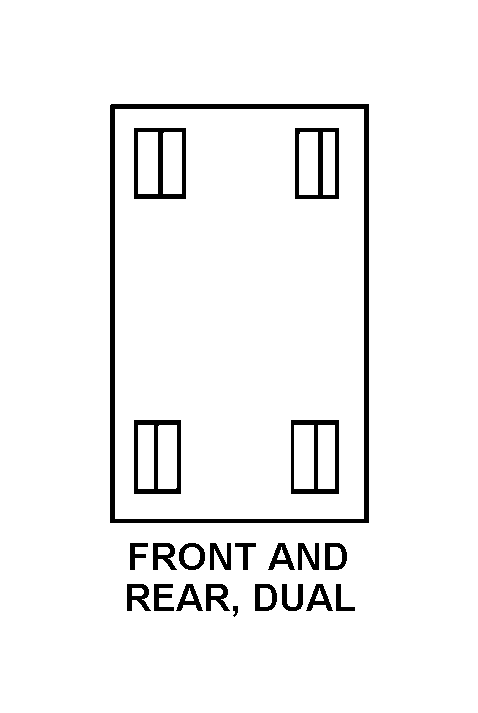 FRONT AND REAR, DUAL style nsn 2330-00-835-8621