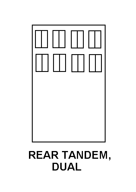 REAR TANDEM, DUAL style nsn 2330-00-965-0967