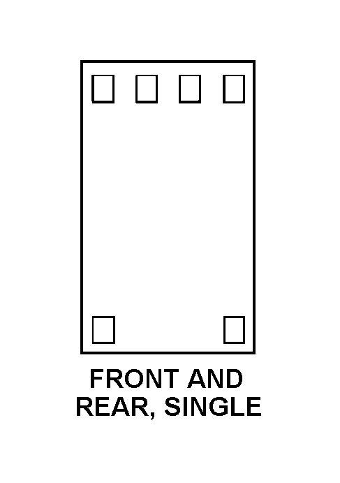 FRONT AND REAR, SINGLE style nsn 2330-00-045-7718