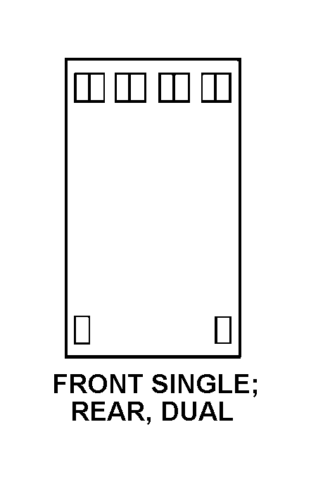 FRONT, SINGLE, REAR, DUAL style nsn 2330-01-066-4246