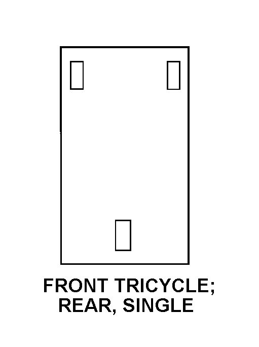 FRONT TRICYCLE, REAR, SINGLE style nsn 3655-01-545-9814