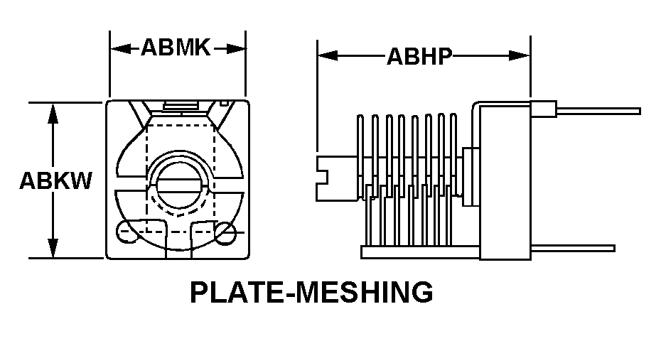 PLATE-MESHING style nsn 5910-01-201-6585