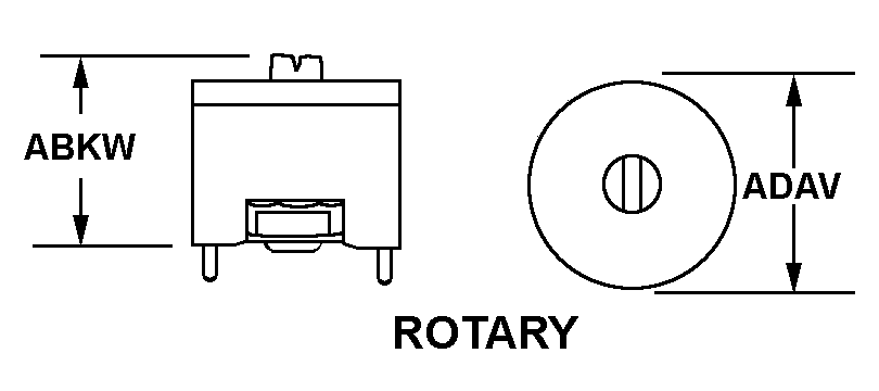 ROTARY style nsn 5910-01-105-0351