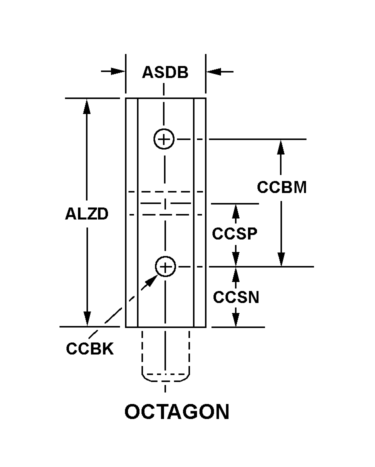 OCTAGON style nsn 5340-01-003-9152