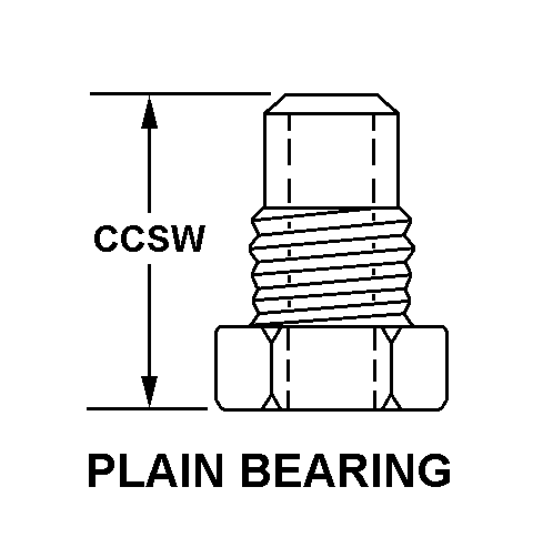 PLAIN BEARING style nsn 5340-01-025-4633