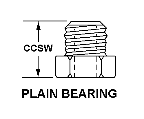 PLAIN BEARING style nsn 5340-01-025-4633