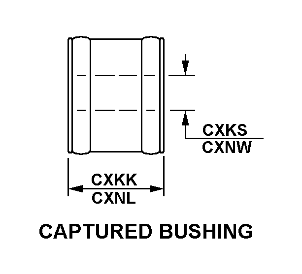 CAPTURED BUSHING style nsn 2510-01-372-4839