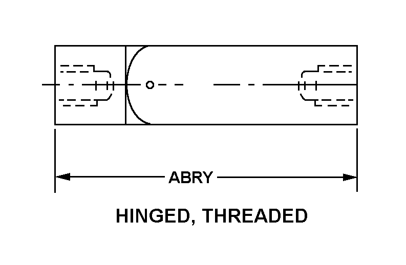 HINGED, THREADED style nsn 5340-01-289-7032