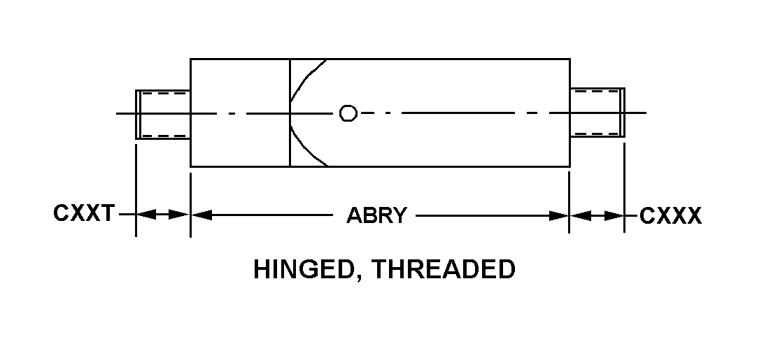 HINGED, THREADED style nsn 5340-01-289-7032