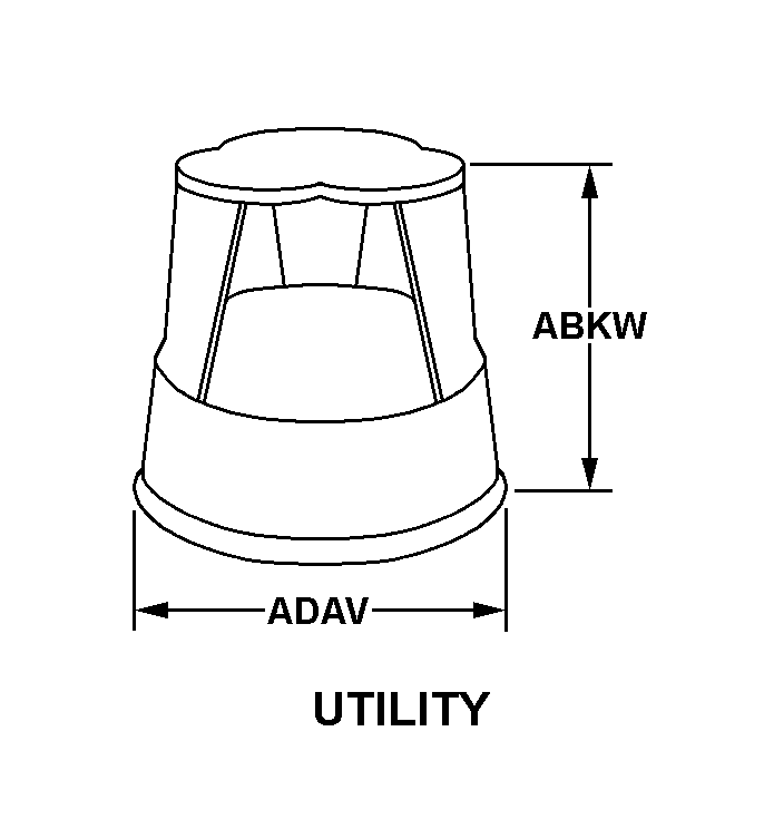 UTILITY style nsn 7105-01-141-3848