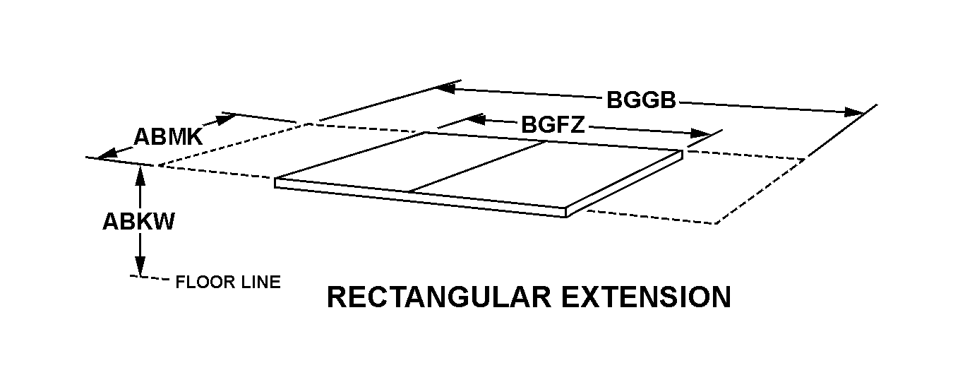 RECTANGULAR EXTENSION style nsn 7105-00-530-0296