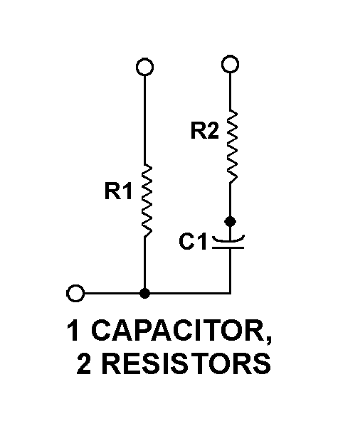 1 CAPACITOR, 2 RESISTORS style nsn 5915-00-240-7349