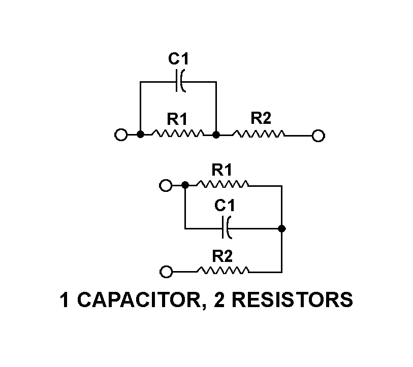 1 CAPACITOR, 2 RESISTORS style nsn 5915-00-240-7349