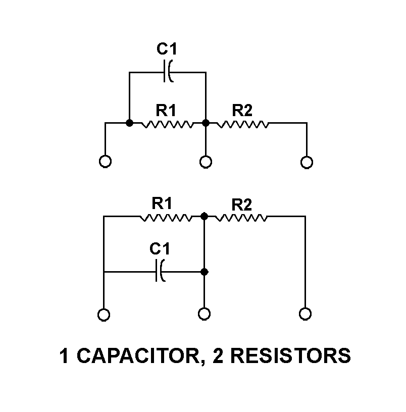 1 CAPACITOR, 2 RESISTORS style nsn 5915-00-240-7349