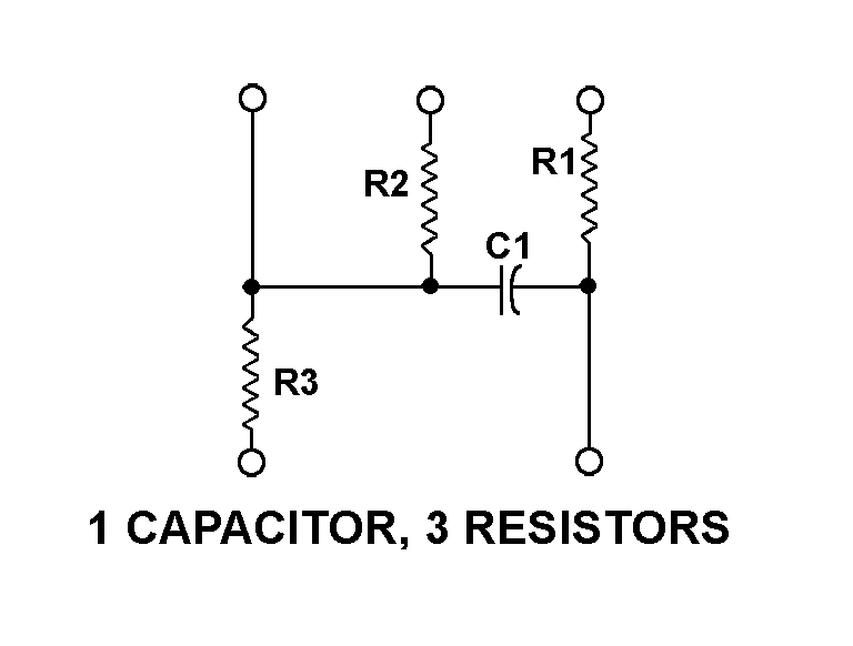 1 CAPACITOR, 3 RESISTORS style nsn 5915-00-342-4829