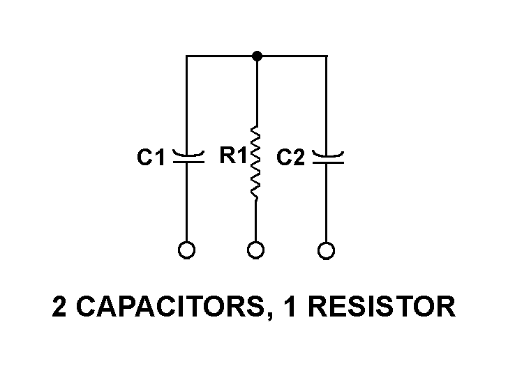 2 CAPACITORS, 1 RESISTOR style nsn 5915-01-136-2703