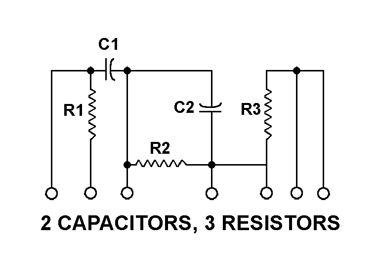 2 CAPACITORS, 3 RESISTORS style nsn 5915-00-933-2636