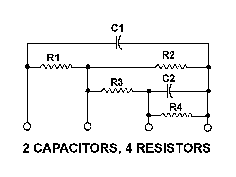 2 CAPACITORS, 4 RESISTORS style nsn 5915-00-013-7610