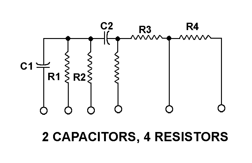 2 CAPACITORS, 4 RESISTORS style nsn 5915-00-933-2847