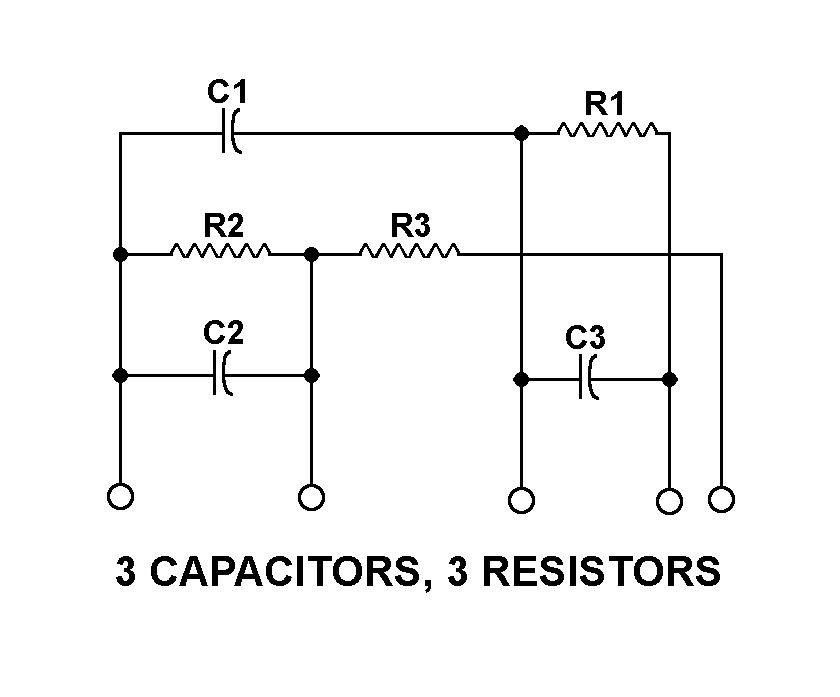 3 CAPACITORS, 3 RESISTORS style nsn 5915-01-357-1137