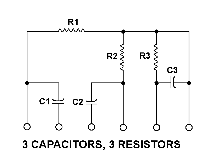 3 CAPACITORS, 3 RESISTORS style nsn 5915-01-357-1137