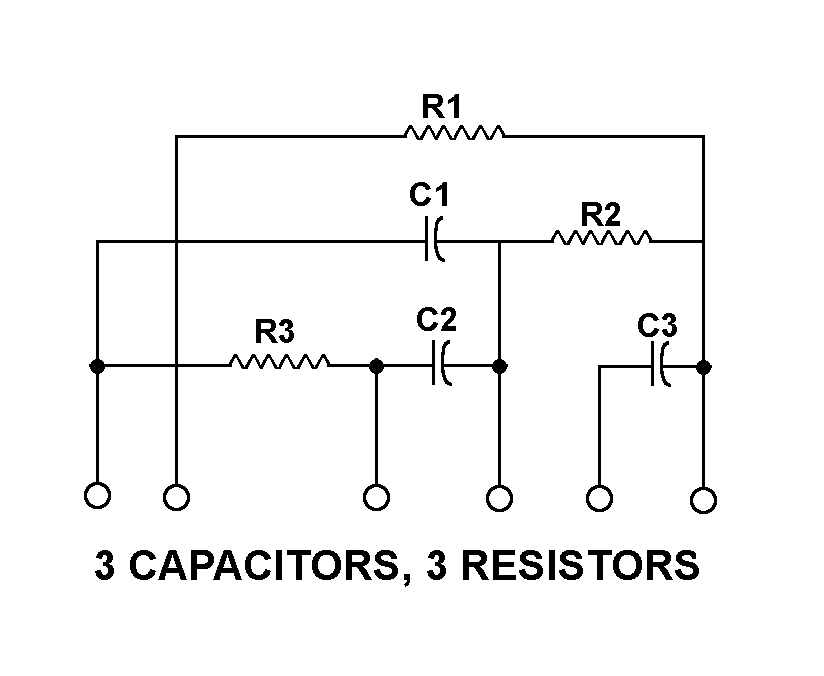 3 CAPACITORS, 3 RESISTORS style nsn 5915-01-357-1137