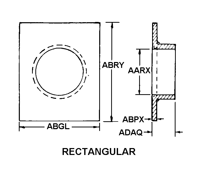 RECTANGULAR style nsn 2530-01-547-6788