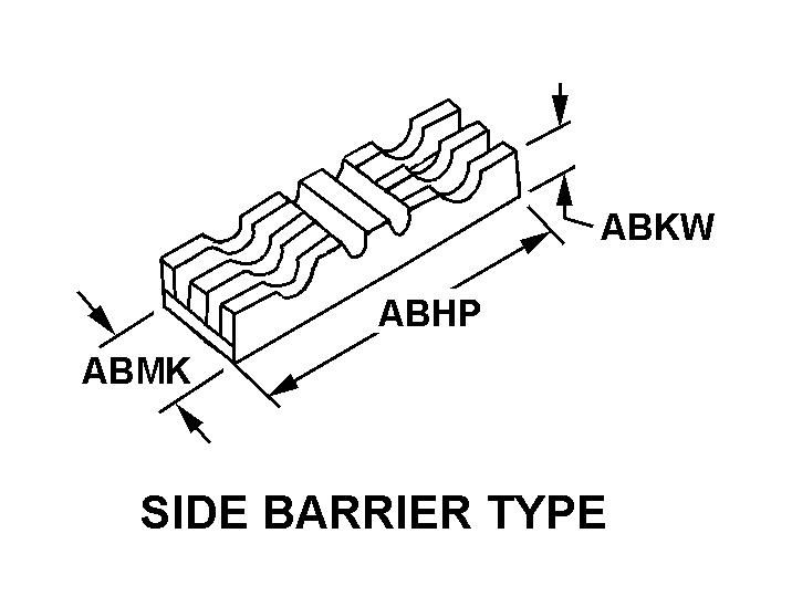 SIDE BARRIER TYPE style nsn 5920-01-478-6944