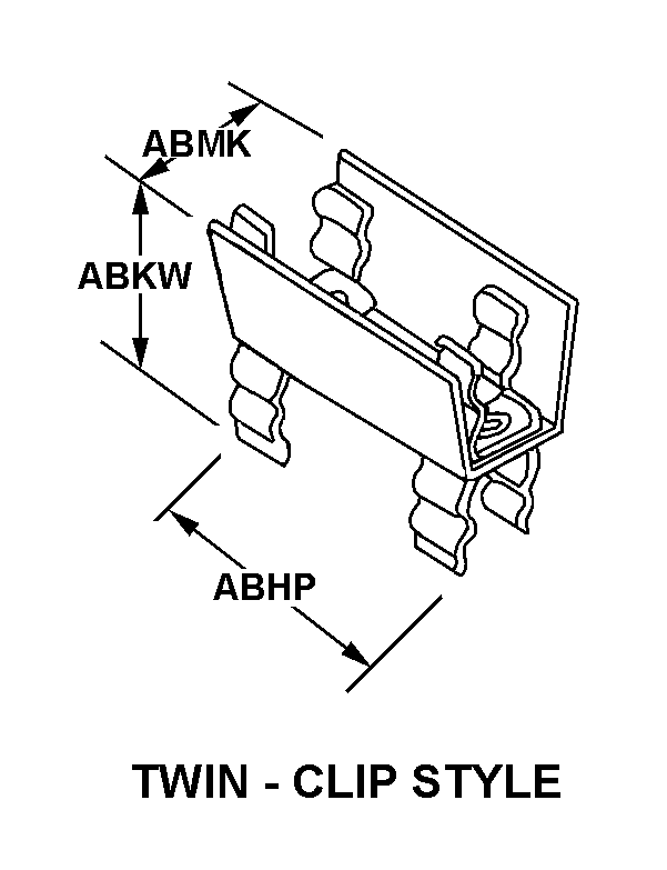 TWIN-CLIP STYLE style nsn 5920-01-408-8049