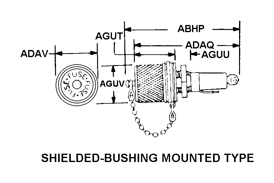 SHIELDED-BUSHING MOUNTED TYPE style nsn 5920-00-905-8504