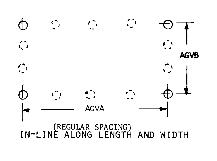 IN-LINE ALONG LENGTH AND WIDTH style nsn 5920-00-701-1200