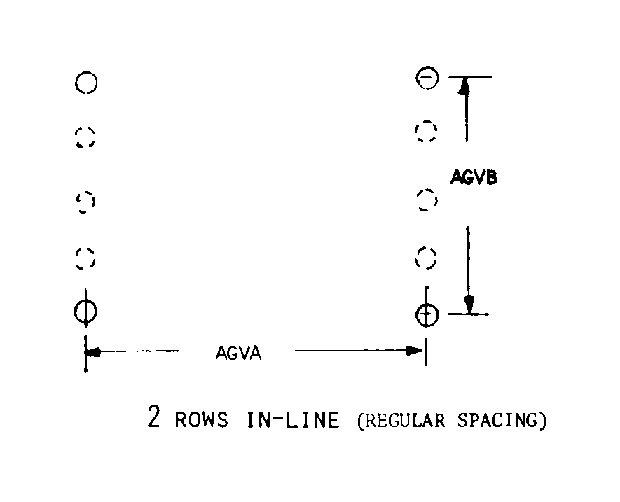 2 ROWS IN-LINE style nsn 5920-00-554-0437