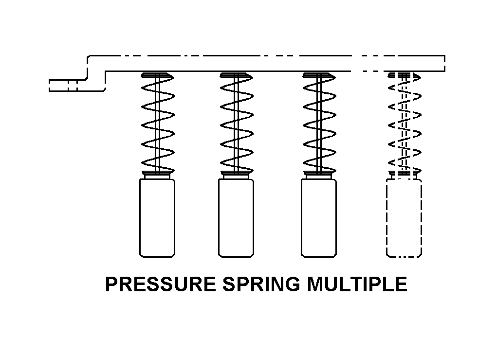 PRESSURE SPRING MULTIPLE style nsn 5977-00-432-7434