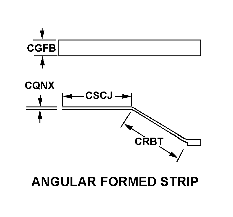 ANGULAR FORMED STRIP style nsn 5977-00-508-0543