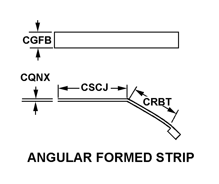 ANGULAR FORMED STRIP style nsn 5977-00-406-2106