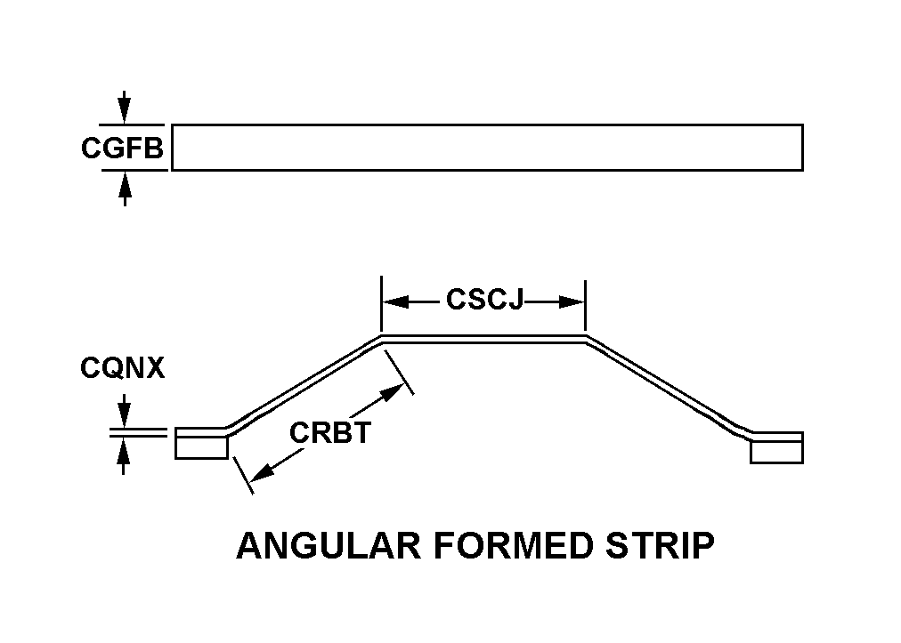 ANGULAR FORMED STRIP style nsn 5977-00-508-0543