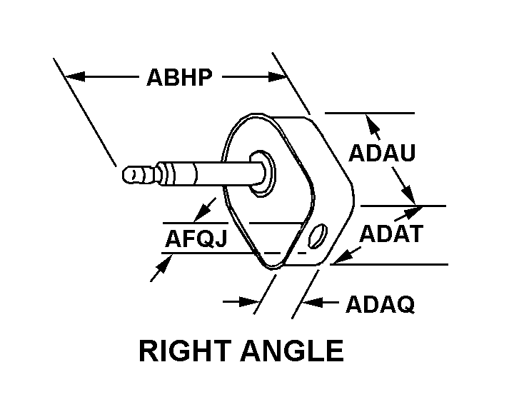 RIGHT ANGLE style nsn 5935-01-612-6212