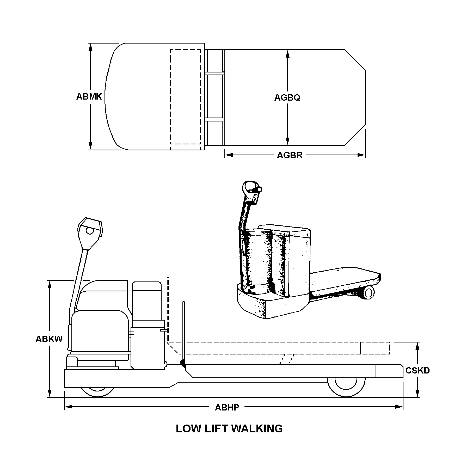 LOW LIFT WALKING style nsn 3930-00-819-2002